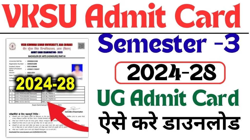 VKSU Part 3 Admit Card 2024 28 Download